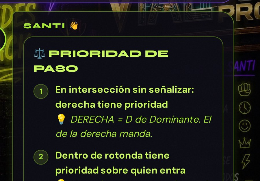 Santi dándote un truco en el chat